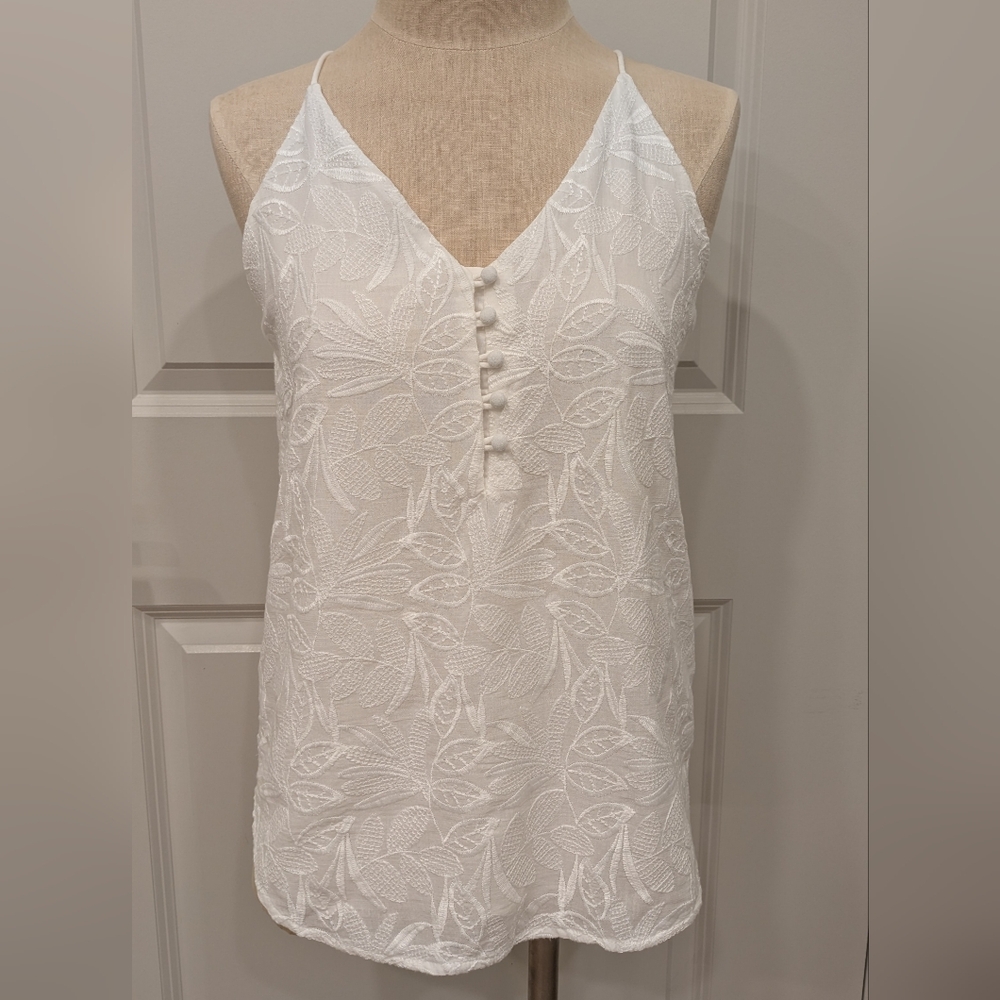 LOFT Embroidered Tank Top